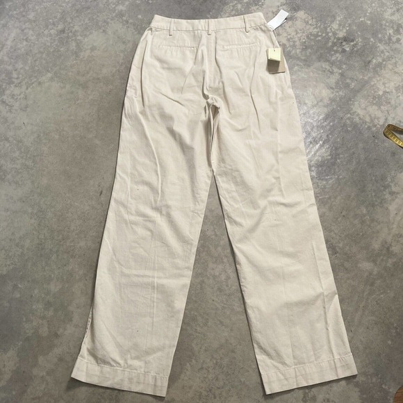 Wilfred Free Pants Womens 10 High Waist Ascendant‎ Utility Beige Cotton Sequoia - Picture 7 of 12